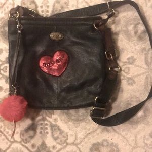 😳Gorgeous FOSSIL leather shoulder bag!!!